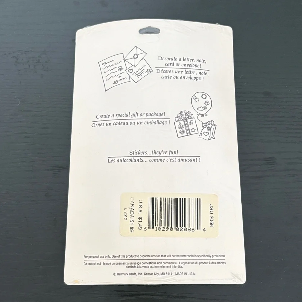 Vintage Hallmark Looney Tunes Stickers – Unopened NOS (4 Sheets)